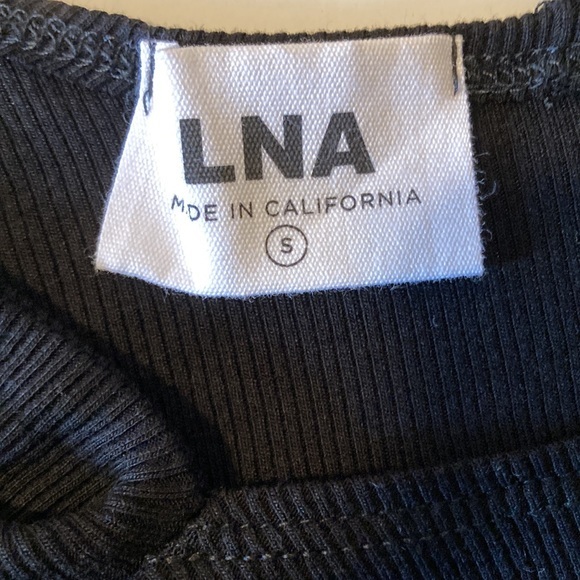 REVOLVE LNA‎ Brantley Cutout Rib-Knit Top Black Small - Picture 6 of 7